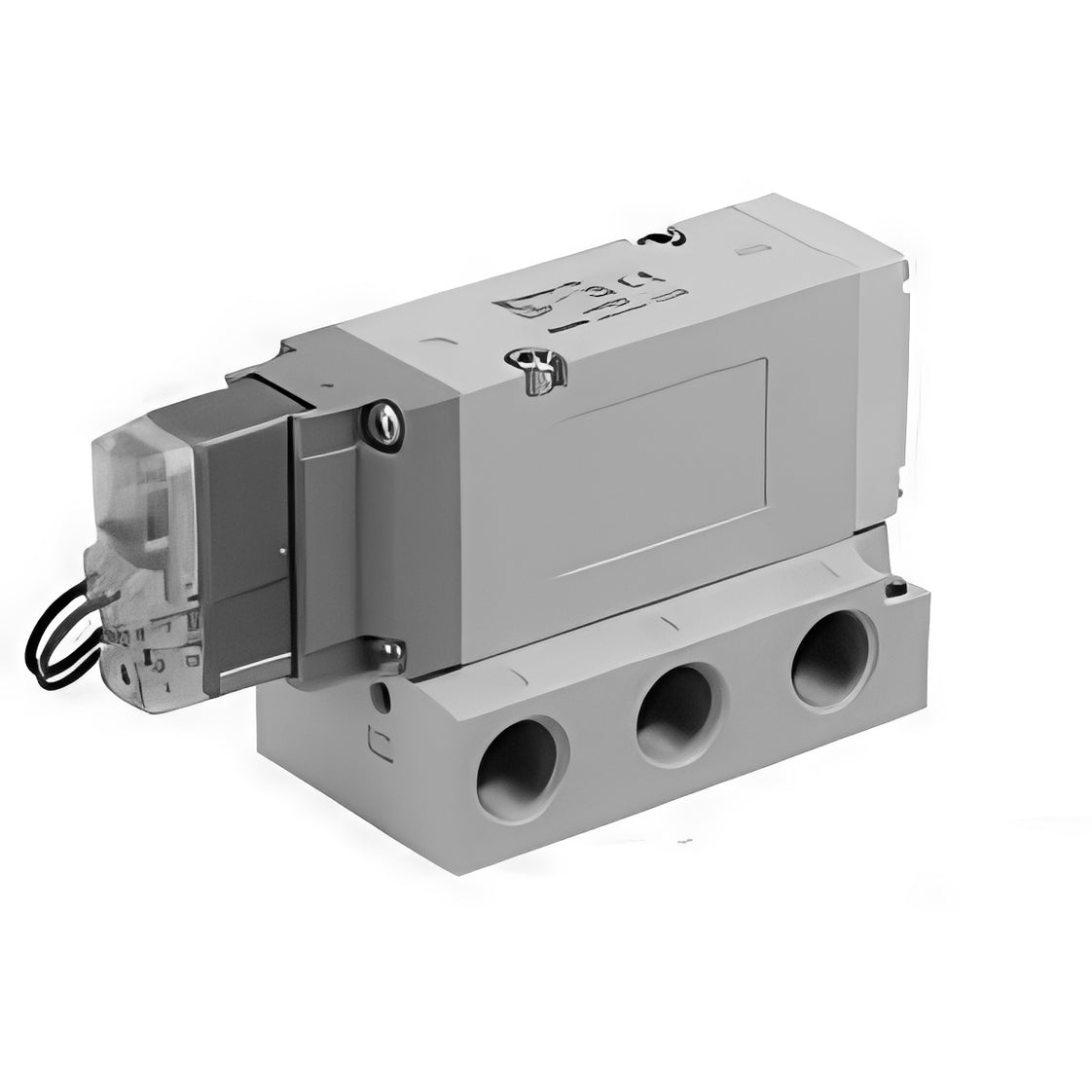 SMC Válvula Solenoide Neumática De 5/2 Vías Placa Base Rosca Rc Con Rectificador - VF3140-5YO1