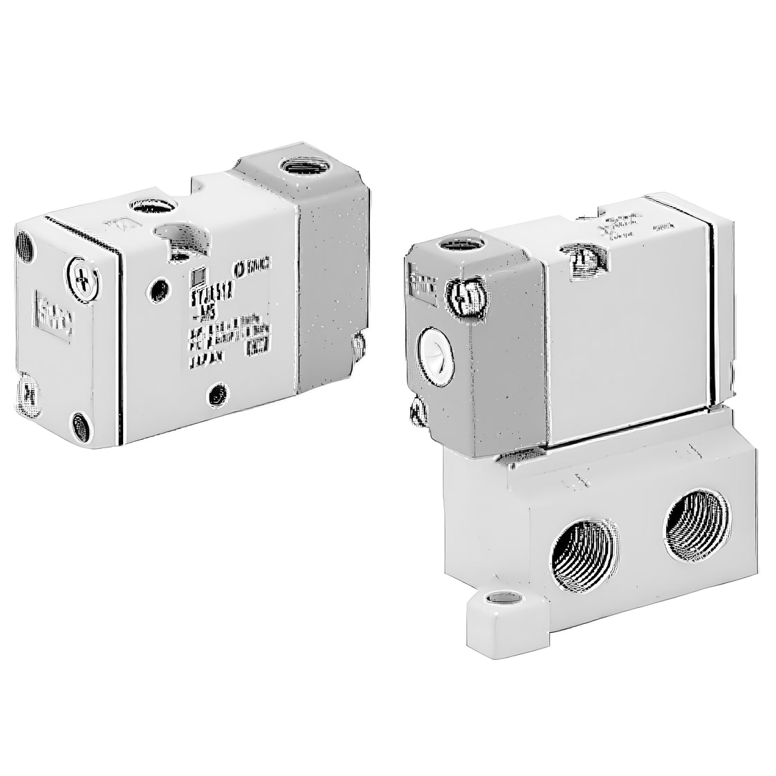 Válvula De Aire En Línea SMC De 3/2 Vías M5x0.8 - SYJA512-M5