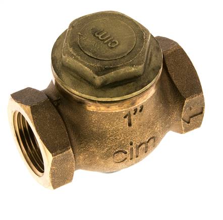 G 1'' Latón Rojo Válvula De Retención De Pistón 20 Bar (290 Psi) Alta Resistencia