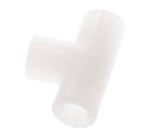 Racor en T G1/8'' Hembra Fluoruro de polivinilideno (pvdf) FDA 10bar (140,5psi)