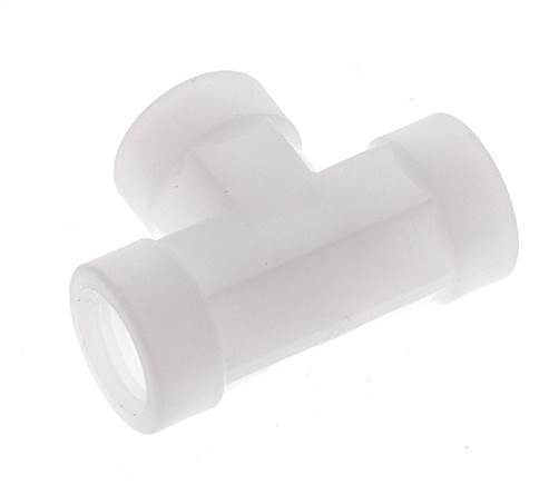 Racor en T G1/4'' Hembra Polipropileno (pp) FDA 10bar (140,5psi)