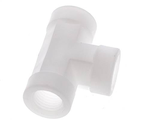 Racor en T G1/4'' Hembra Polipropileno (pp) FDA 10bar (140,5psi)
