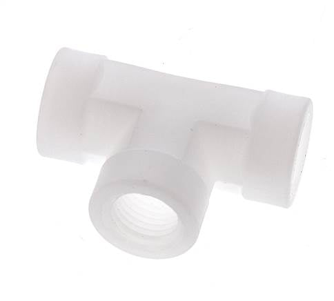 Racor en T G1/4'' Hembra Polipropileno (pp) FDA 10bar (140,5psi)