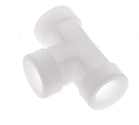 Racor en T G1/4'' Hembra Polipropileno (pp) FDA 10bar (140,5psi)