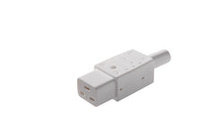 Martin Kaiser Toma de corriente IEC para aparatos C19 16 Amp blanco ártico - 763/KWS [58 Piezas]