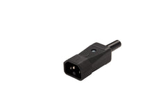 Martin Kaiser Enchufe IEC C16 10 Amp sin toma de tierra Negro - 739/sw [25 Piezas]