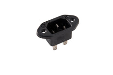 Martin Kaiser Enchufe de entrada IEC C14 Terminal de contacto de puesta a tierra - 777/63/sw [100 unidades]