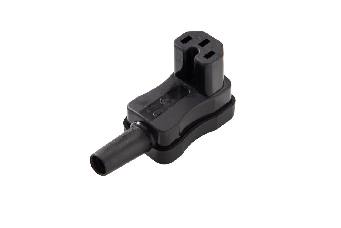 Martin Kaiser MK Toma IEC para aparatos C15 120 grados 10A Negro - 797/SW [25 Piezas]