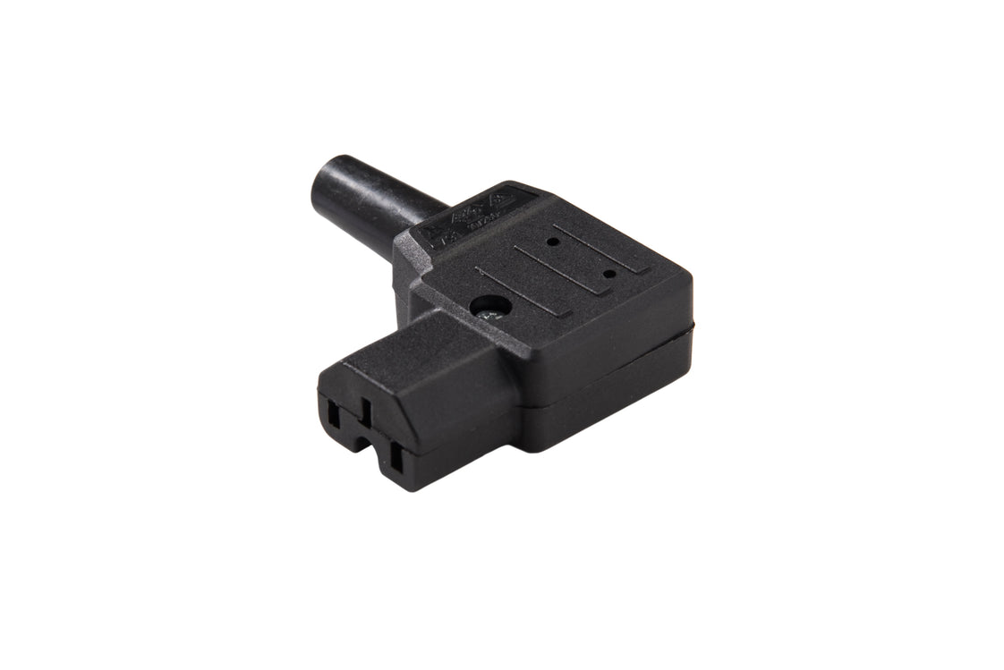 Martin Kaiser MK Enchufe acodado para electrodomésticos C15 120 grados 10A negro - 791/sw [25 piezas]