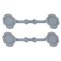 Legrand Plexo IP55 4 Tapa de montaje para orificios roscados - 069598 [10 Piezas]