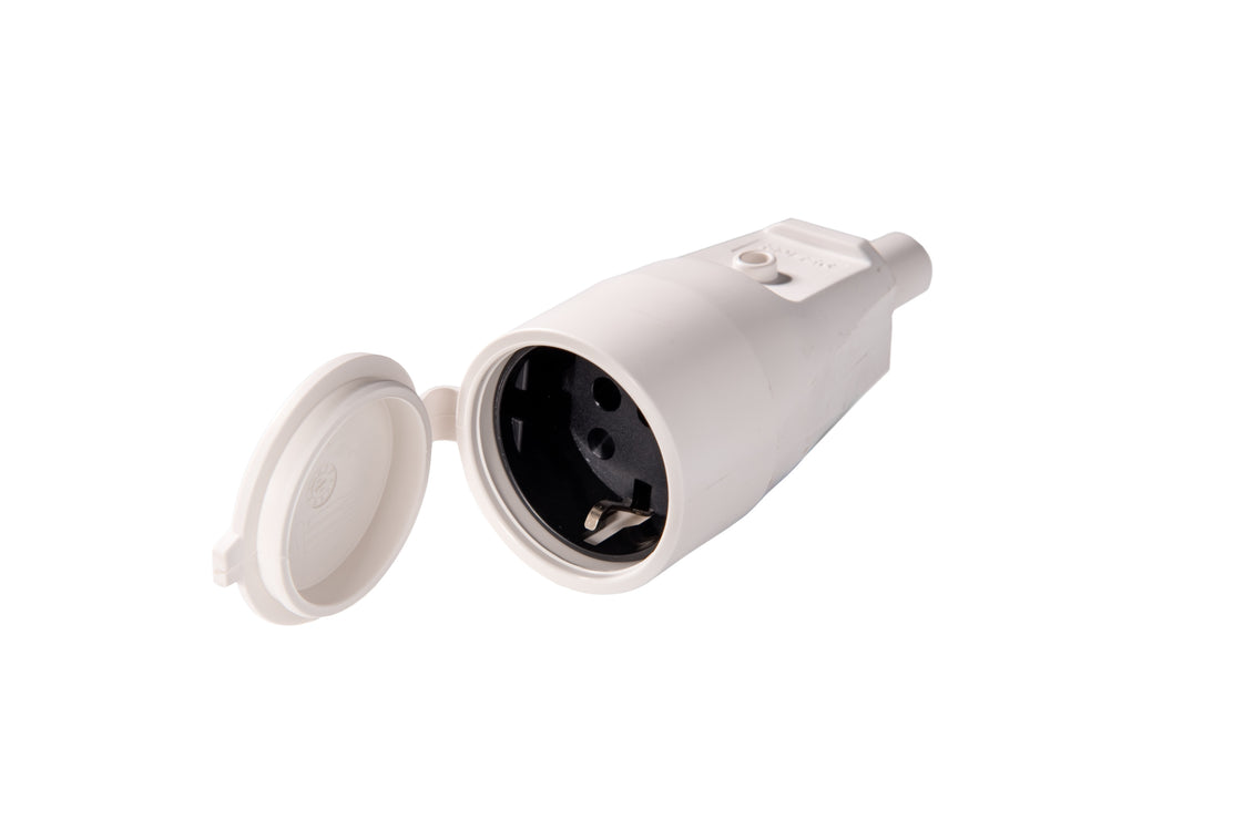 Martin Kaiser Toma de acoplamiento de PVC blanco con obturador IP44 - 552K/KWS [20 Piezas]