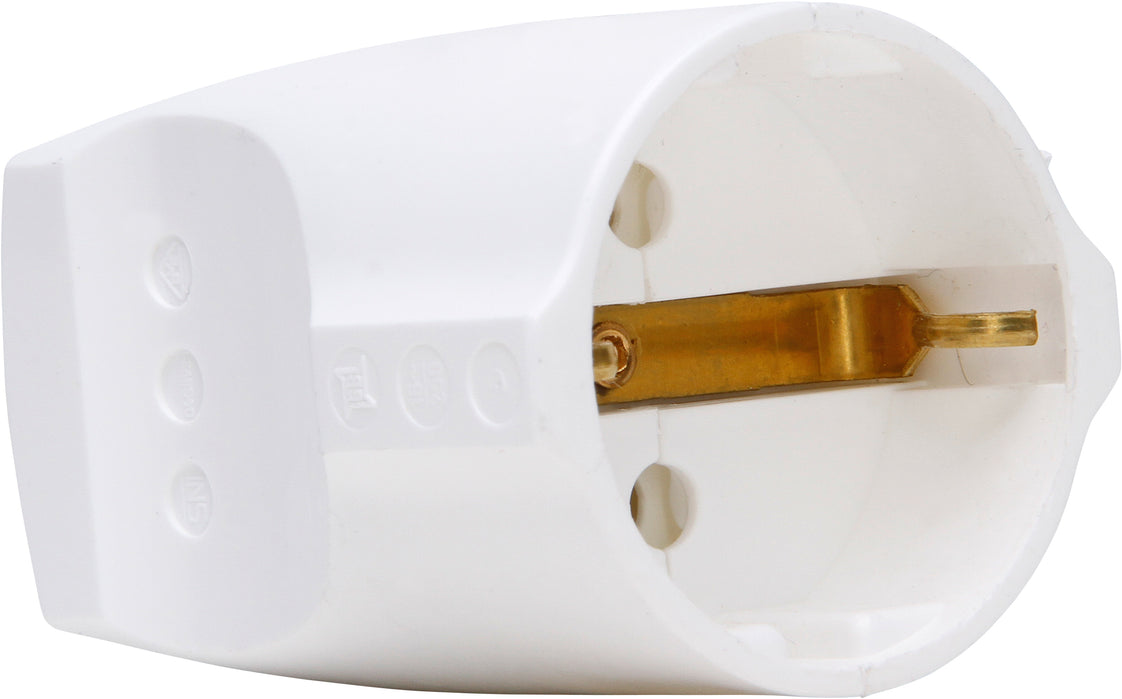 Kopp Contraste Enchufe 3x1,5mm 16/250V Claro Blanco - 183229001 [10 Piezas]