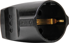 Clavija de Contraste Kopp 3x1,5 16/250V Plástico Negro - 183205003 [5 Piezas]