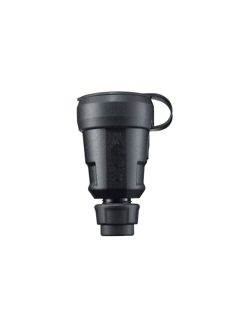 ABL Conector Schuko Plástico Elamid Negro Alto Rendimiento IP44 - 1579200 [10 Piezas]