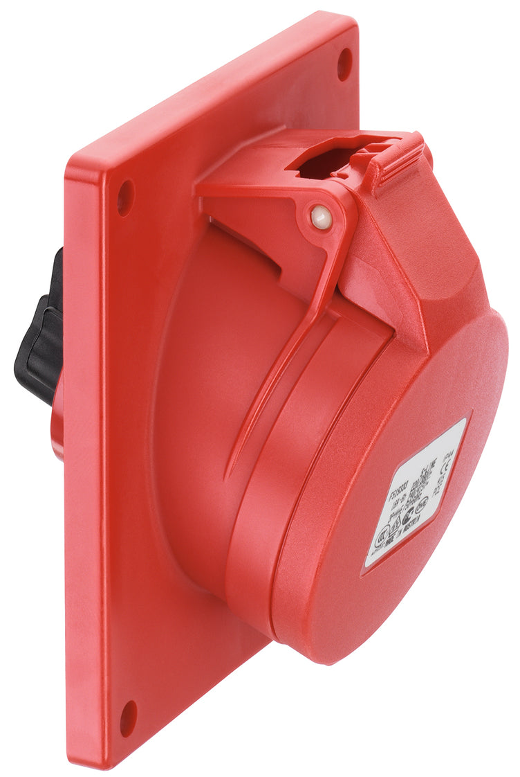 ABL CEE 5P 32A 400V IP44 Toma con brida acodada de 20 grados - F52S333 [10 Piezas]
