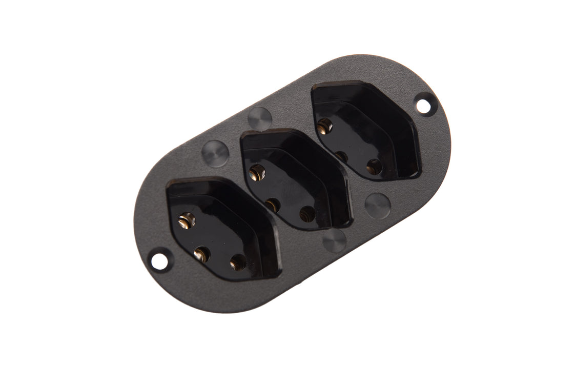 Martin Kaiser 3-Way Inbuilt Device Socket Earthing Contact Negro - 503/2/sw [80 Piezas]