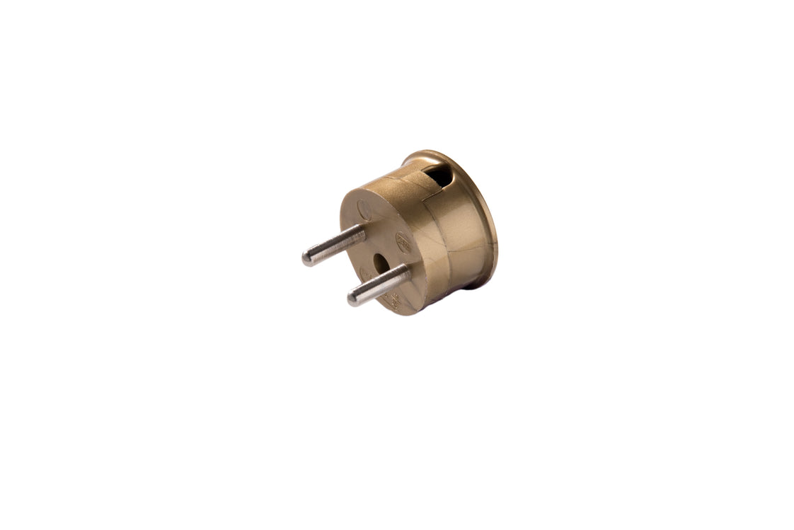Martin Kaiser MK Enchufe Entrada de Cable Lateral Sin Toma de Tierra Contacto Oro - 599/go [80 Piezas]