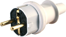 Enchufe con toma de tierra Poliamida PVC IP44 Gris - 173004009 [10 Piezas]