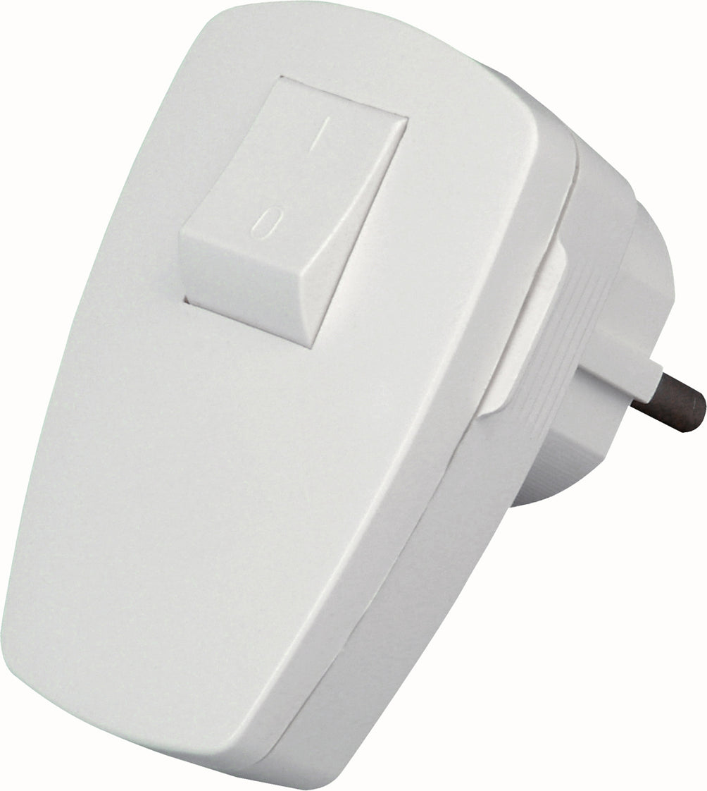 Kopp Enchufe Blanco Ártico Con Interruptor 2 Polos Con Puesta a Tierra - 1704.0205.1 [20 Piezas]
