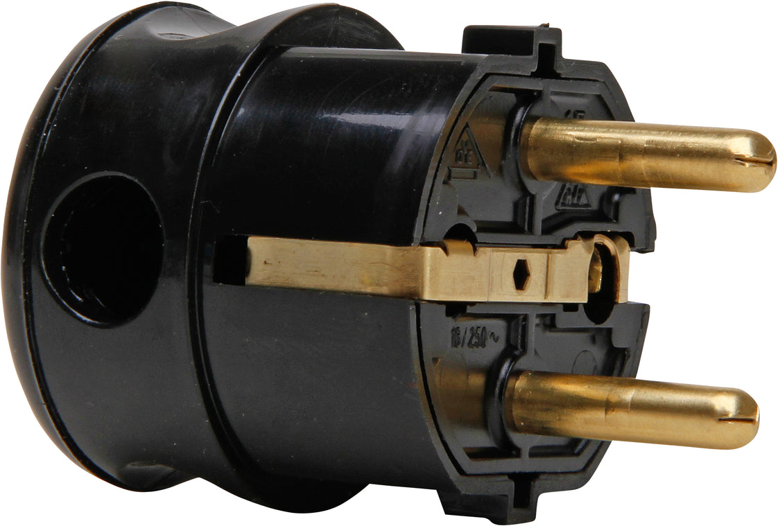 Kopp Enchufe en Ángulo Recto - Plástico - Entrada Lateral - Negro - 1785.0500.0 [25 Piezas]