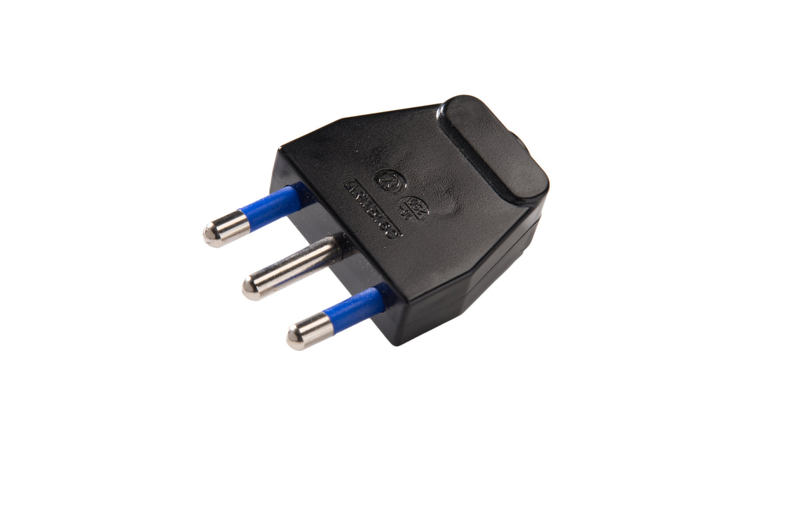 Martin Kaiser Enchufe Italiano Negro 16 Amp Tipo L Con Conexión a Tierra - 855/sw [50 Piezas]
