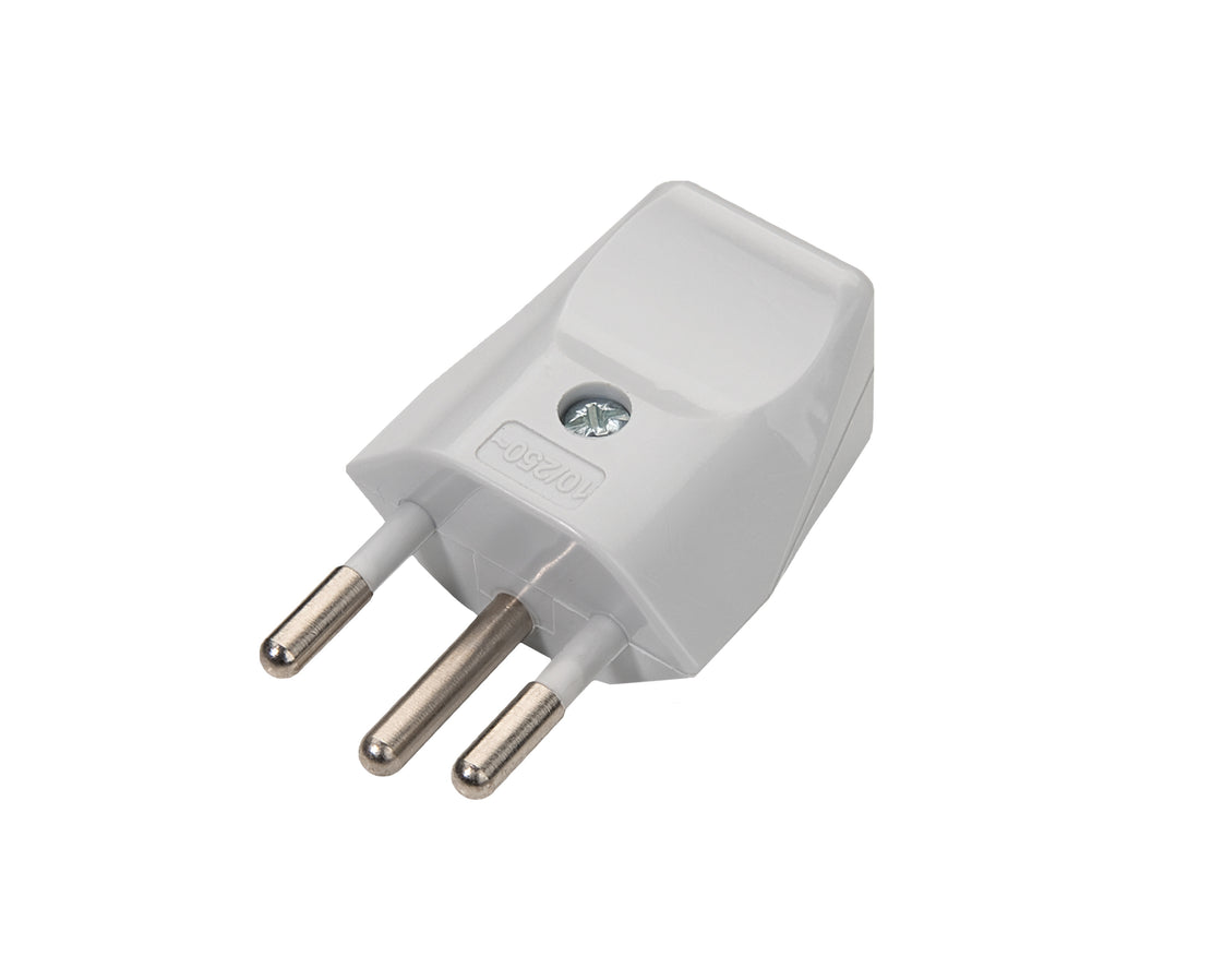 Martin Kaiser Enchufe Suizo Tipo J CH T12 Gris Con Contacto De Puesta A Tierra - 521N/GR [100 Piezas]