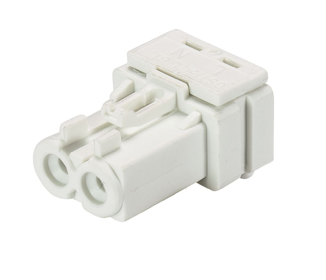 Wieland gesis MINI Conector de Dispositivo 2P 16A 250V Blanco - 91.023.0053.0 [100 Piezas]