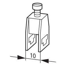 Eaton AK16 Abrazadera de Corriente Principal Max 16mm Cuadrado CU 10X3mm - 079336 [50 Piezas]