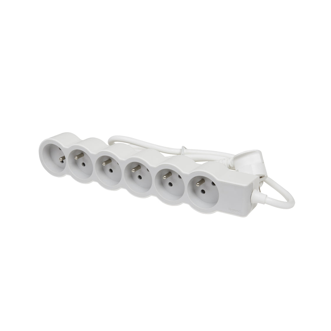 Legrand Toma Estándar 6x2P Con 1,5m Blanco Gris (Enchufe Europeo) - 049485 [10 Piezas]