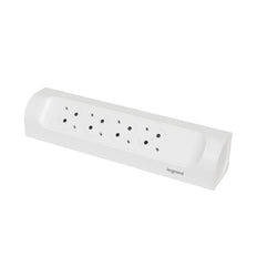 Legrand Enchufe Montable a 90 Grados 4x2P+A Sin Cable Blanco (Enchufe Europeo) - 694503 [5 Piezas]