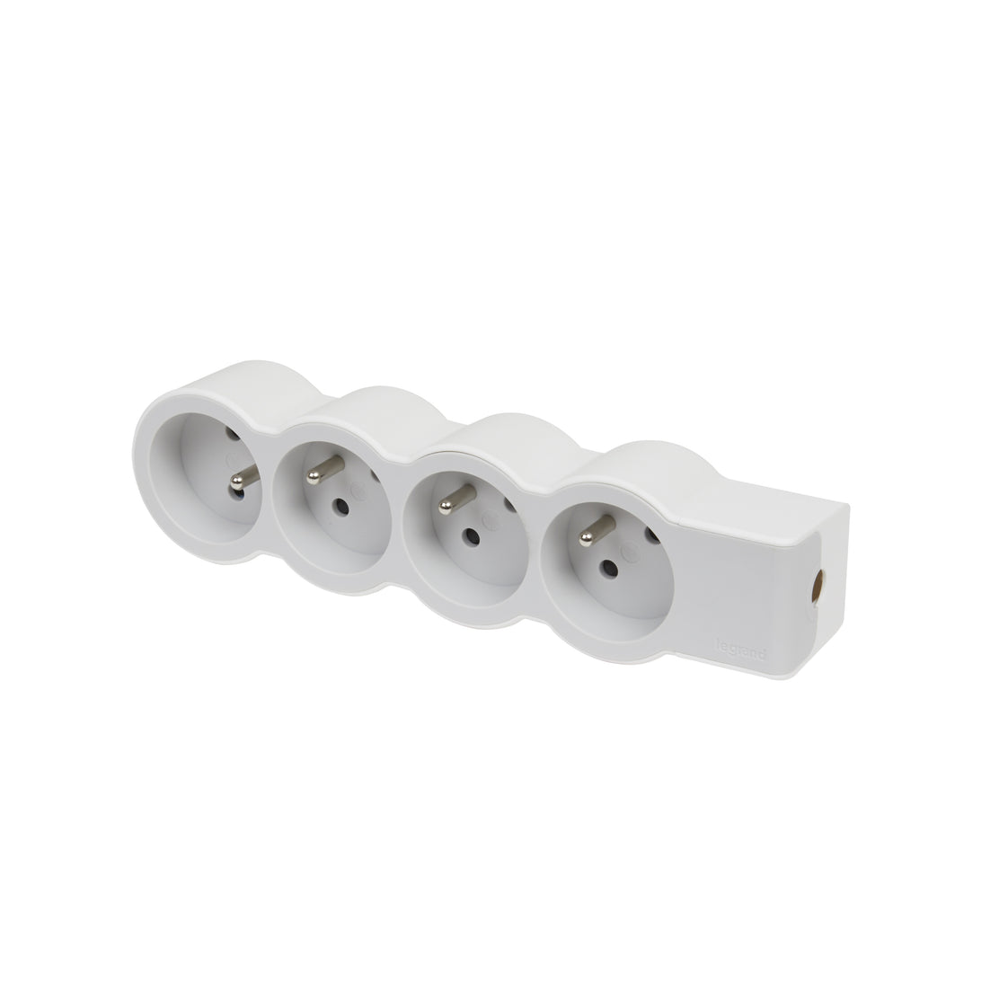 Legrand Enchufe Estándar 4 Clavijas Sin Cable Blanco-Gris (Enchufe Europeo) - 049497 [10 Piezas]