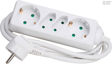 Kopp Enchufe de 4 Vías Blanco Ártico Con Cable - 125902018 [20 Piezas]