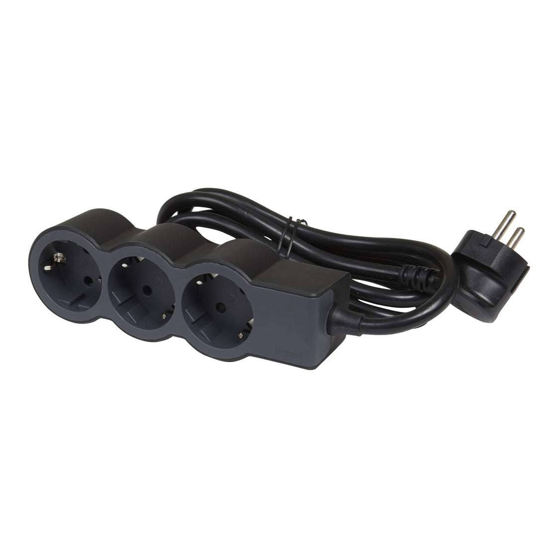 Legrand Enchufe Estándar 3x2P+A Cable 3M - Negro (Enchufe Europeo) - 694560 [10 Piezas]