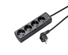 Martin Kaiser Zócalo de 4 vías con contacto de puesta a tierra y cable de 3 m (Enchufe Europeo) - 1048ZL3-15W/sw [10 Piezas]