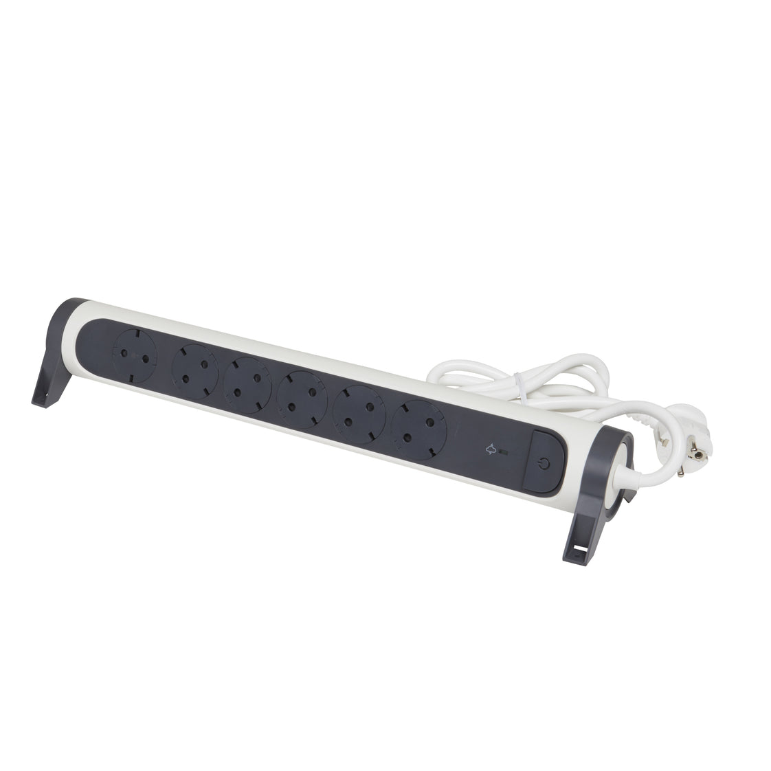 OSB Orientable Y Montable 6x2P+A Cable 1,5m Negro-Blanco (Enchufe Europeo) - 694509 [5 Piezas]