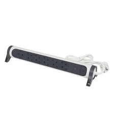 OSB Orientable Y Montable 6x2P+A Cable 1,5m Negro-Blanco (Enchufe Europeo) - 694509 [5 Piezas]