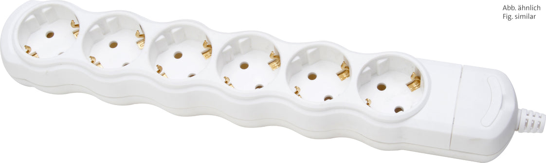 Kopp Regleta de 6 tomas blanca sin cable - 129401009 [5 unidades]
