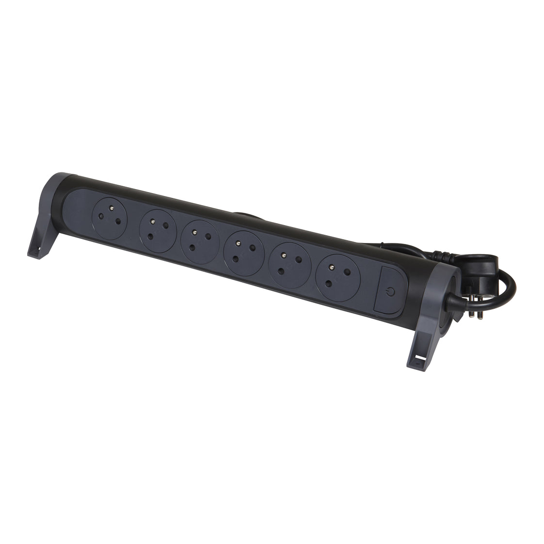 Legrand Enchufe Premium 6x2P Con Cable De 1,5m - Negro (Enchufe Europeo) - 049457 [5 Piezas]