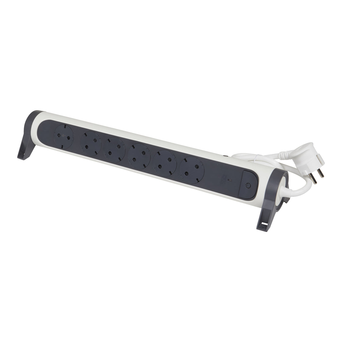 Legrand Regleta Automática Premium de 6 Tomas Giratoria 1,5M (Enchufe Europeo) - 694526 [5 Piezas]