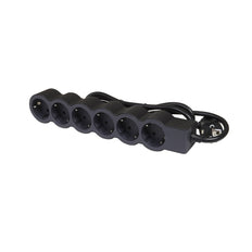 Legrand Toma Estándar 6x2P+A 1,5M Cable Negro (Enchufe Europeo) - 694558 [10 Piezas]
