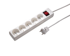 Martin Kaiser Enchufe Desenterrable De 5 Vías Con Interruptor Y Cable De 1,5M (Enchufe Europeo) - 1051ZL/15/kws [10 Piezas]