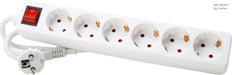 Kopp Regleta de 6 Tomas con Interruptor Blanco Ártico - 120913004 [10 Piezas]
