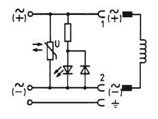 Conector 200-240V AC/DC (DIN - A) Con LED y Varistor - Burkert 2508 008369