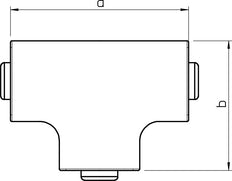 OBO Pieza en T Conducto de tubería - 6192548 [4 Piezas]
