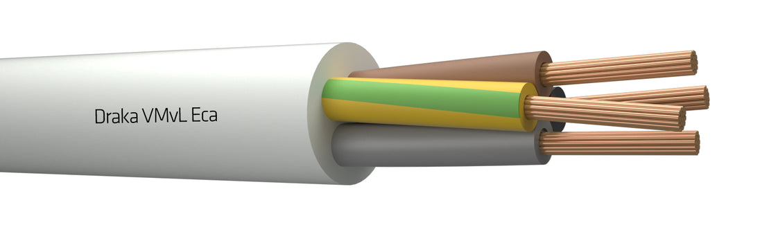 Cable De Vinilo Flexible 4G1Mm² Clase 5 Blanco Eca - 803872 [100 Metros]