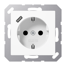 Caja De Enchufes De Pared Jung (interruptor WCD) (Enchufe Europeo) - A1520-18CWW