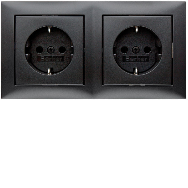 Hager Berker S.1/B.3/B.7 Toma De Pared (Aparamenta WCD) (Enchufe Europeo) - 47209949