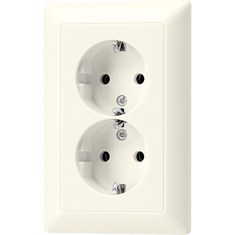 Caja De Salida De Pared AS500 De Jung (aparamenta WCD) (Enchufe Europeo) - AS5015