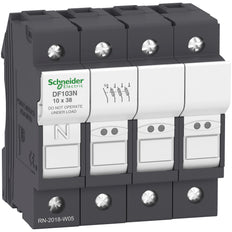 3-Fase Más Neutro Portafusible 32A 10x38mm TeSys - DF103N [3 Piezas]