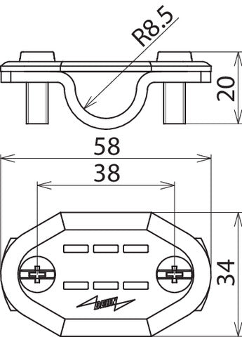 Kit Dehn Matrícula Al Cleat Rd 16 - 490116 [50 Piezas]